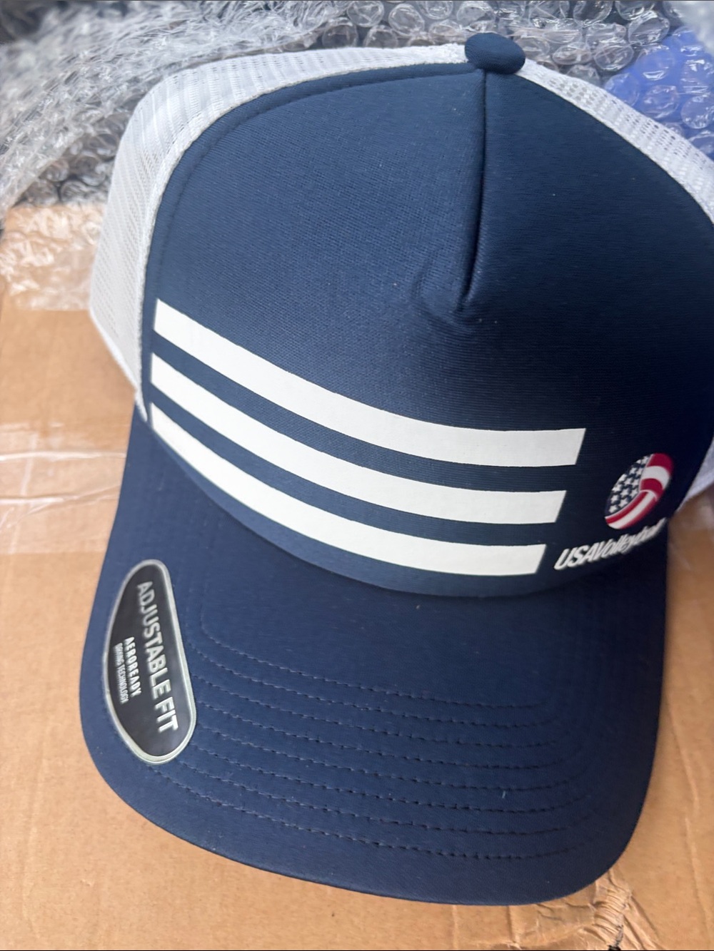 adidas Navy and Light Gray Trucker Hat